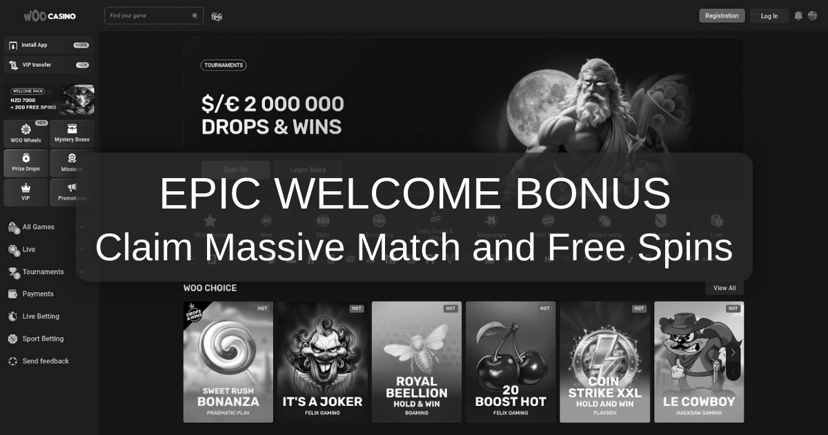 Woo Casino NZ - Live Casino Games & Fast Payout Pokies Online